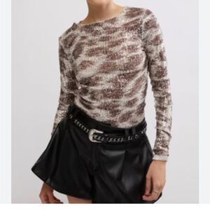 Free people gold rush sequin top